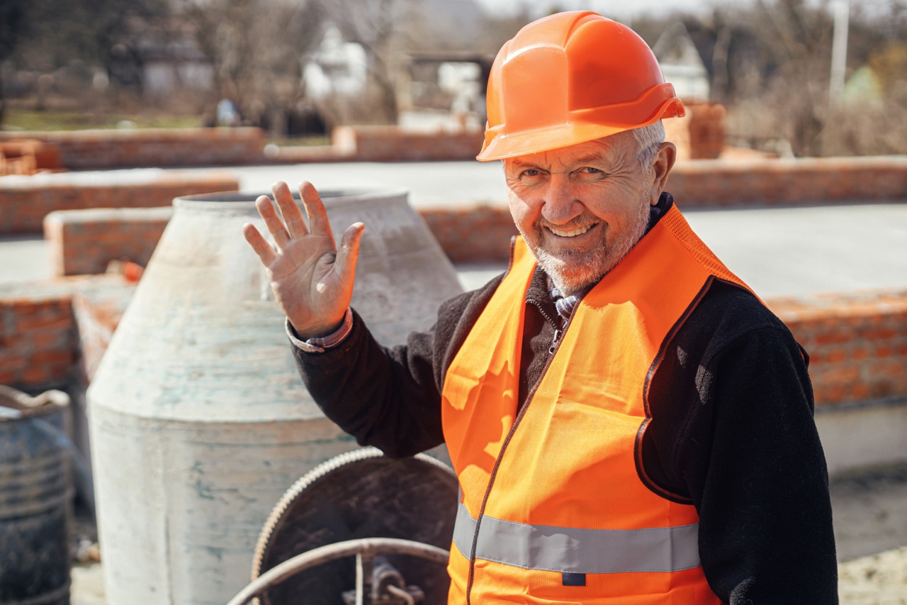 Confident certified professional tradesman